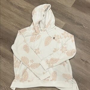 Ron Jon White and cream Floral Hoodie
